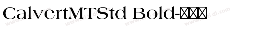 CalvertMTStd Bold字体转换